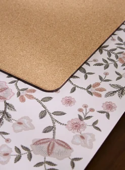 Romantic tapestry laminated cork placemats
