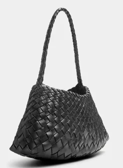 Rosanna braided leather trapezoid bag