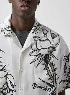 Roses and thorns cabana shirt