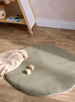 Round waffle play mat