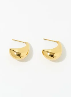 Rounded dome earrings