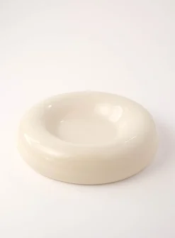 Rounded stoneware bowl