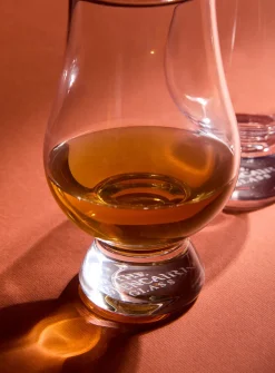 Rounded whisky glasses