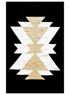 Royal Black woven rug