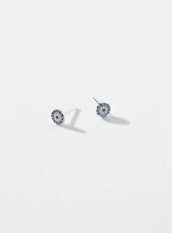 Royal blue stone small earrings
