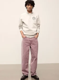 Royal faded pink jean