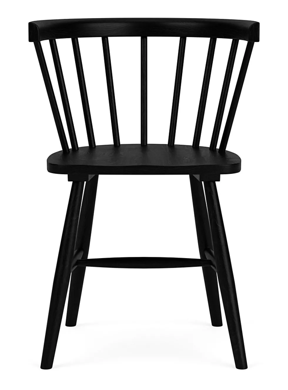 Rubberwood fan bar arm chair