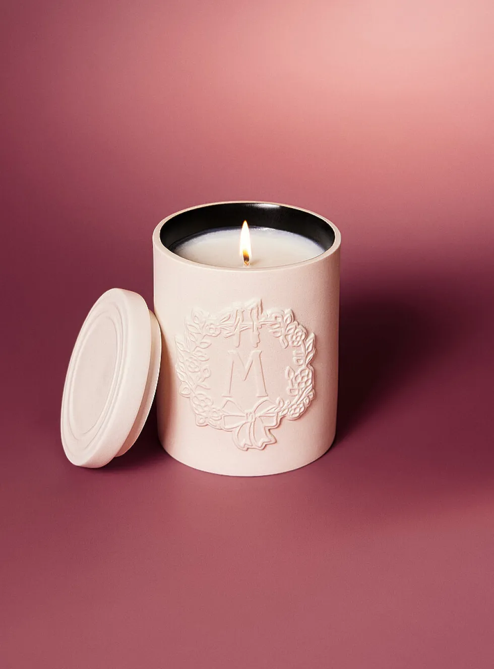 Ruby Green candle