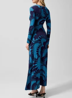 Ruched V-neck dress