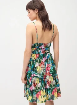 Ruching and ruffles dress