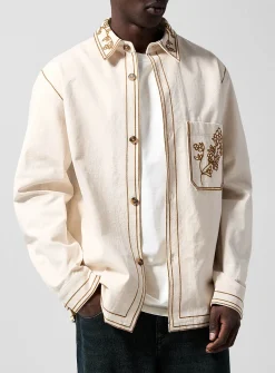 Rudy floral embroidery overshirt