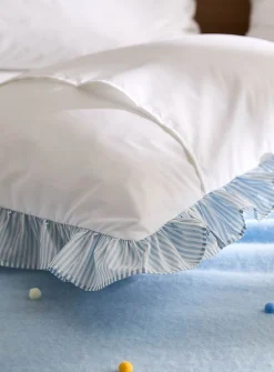 Ruffled border pillow sham