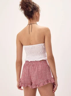 Ruffled mini short
