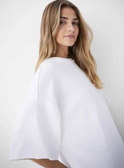Ruffled oversized T-shirt