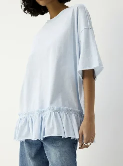 Ruffled oversized T-shirt