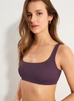 Ruffle-textured bralette