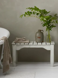 Rustic slats bench