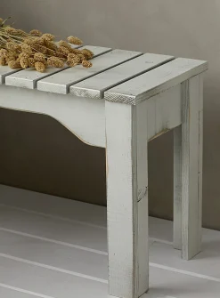 Rustic slats bench