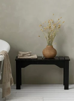 Rustic slats bench