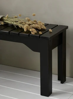 Rustic slats bench