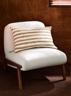 Rustic stripes removable cover cushion