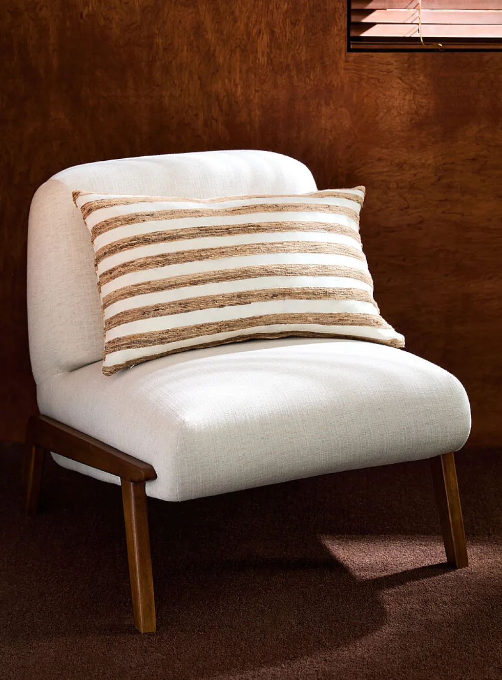 Rustic stripes removable cover cushion