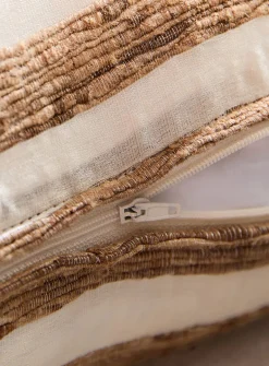 Rustic stripes removable cover cushion