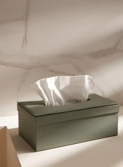 Sage textured tissue box