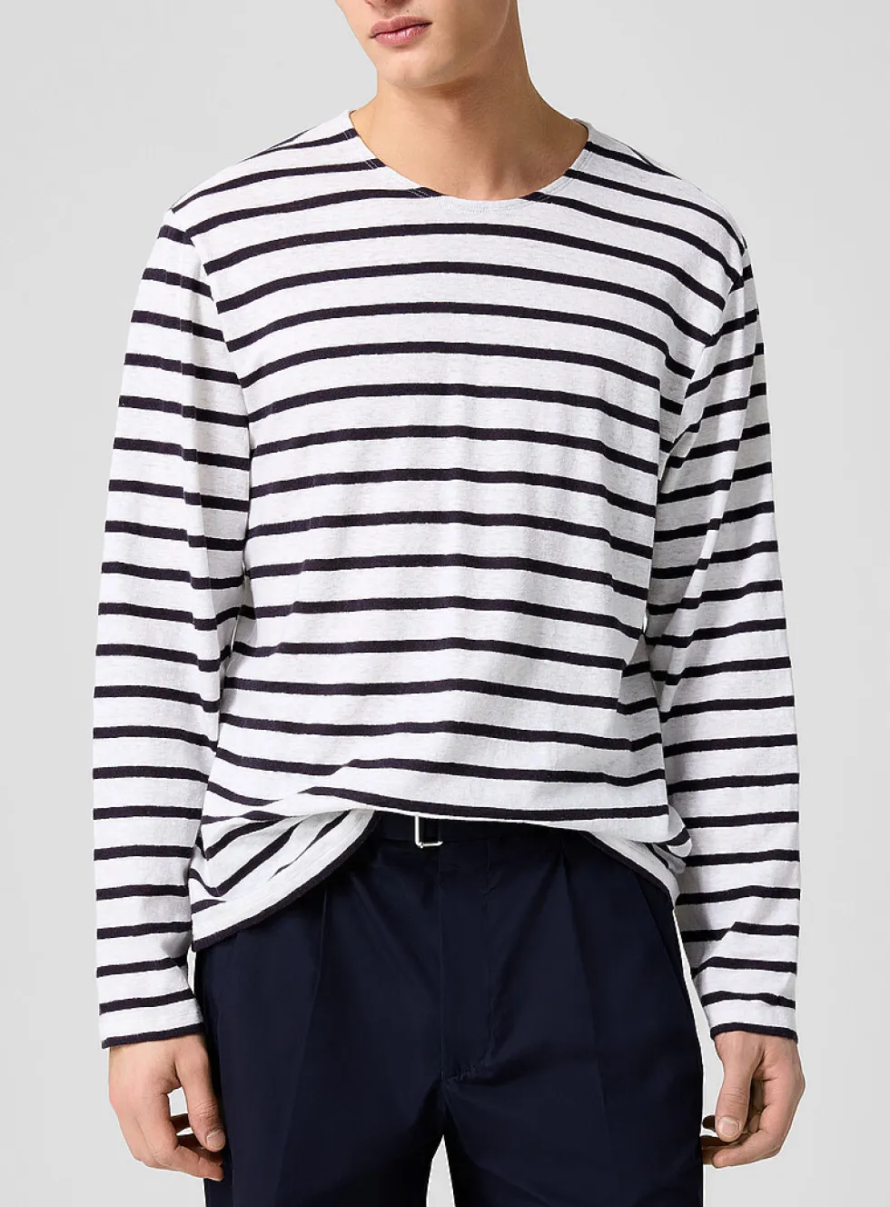 Sailor stripes long-sleeve T-shirt
