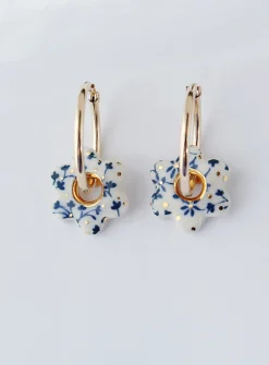 Sakura porcelain earrings
