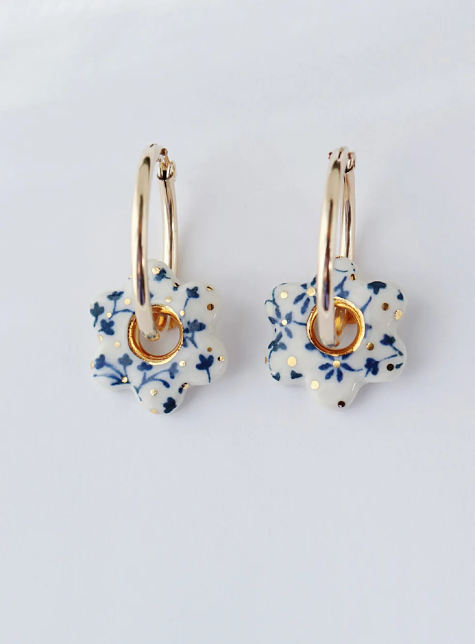 Sakura porcelain earrings