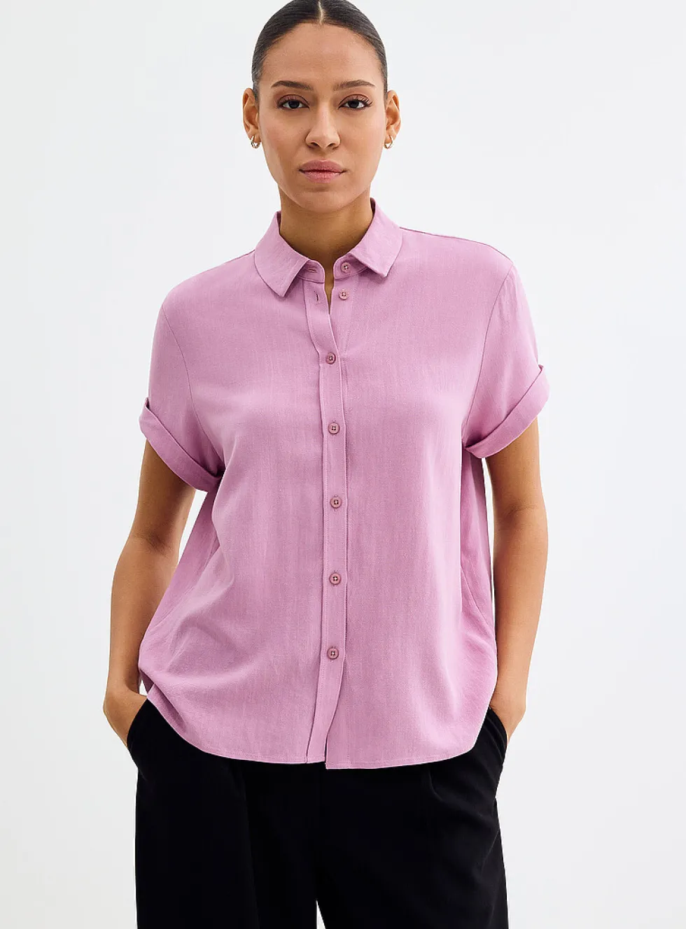 Samajana cuffed-sleeve shirt