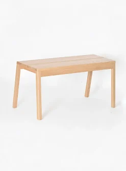 Same, Same narrow wooden bench