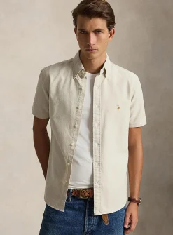 Sand Oxford shirt