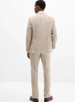 Sand piqué suit