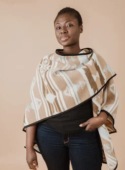Sand reversible shawl