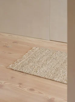Sandy speckled artisanal hallway runner