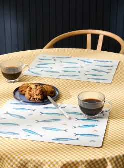 Sardines vinyl placemats