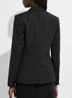 Sasha stretch cool wool fitted blazer