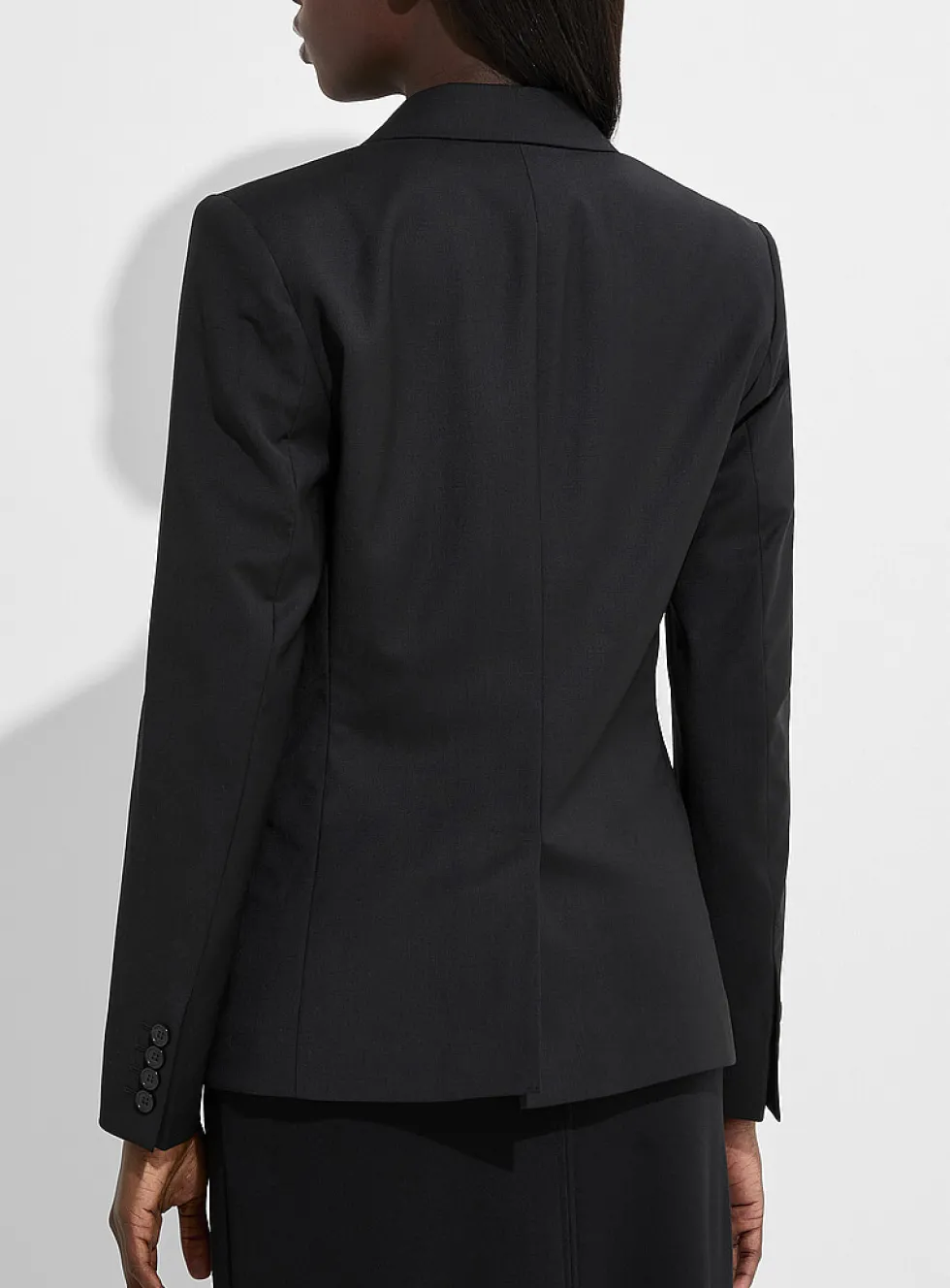 Sasha stretch cool wool fitted blazer