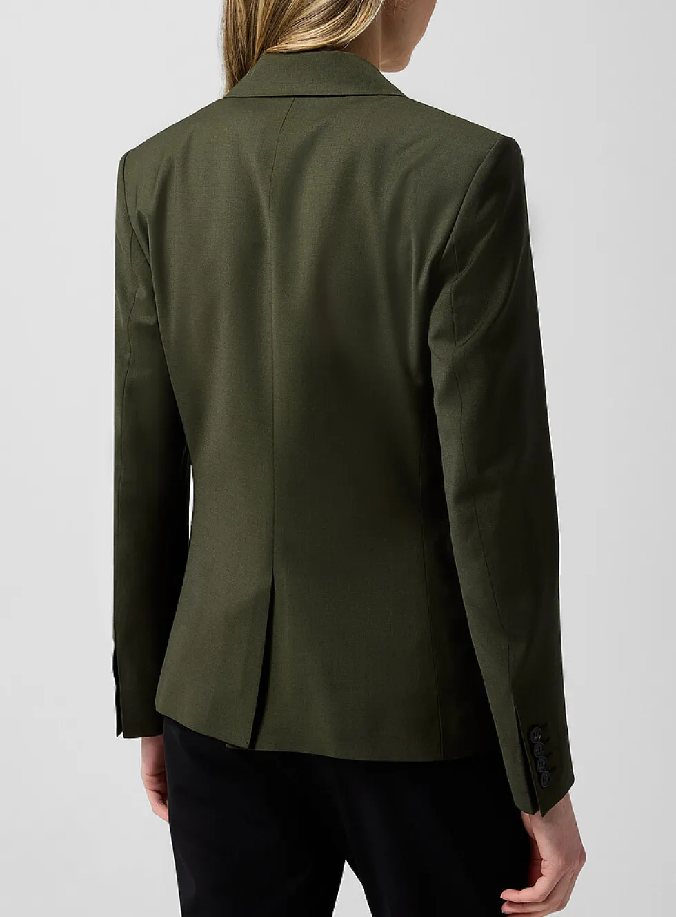 Sasha stretch cool wool fitted blazer