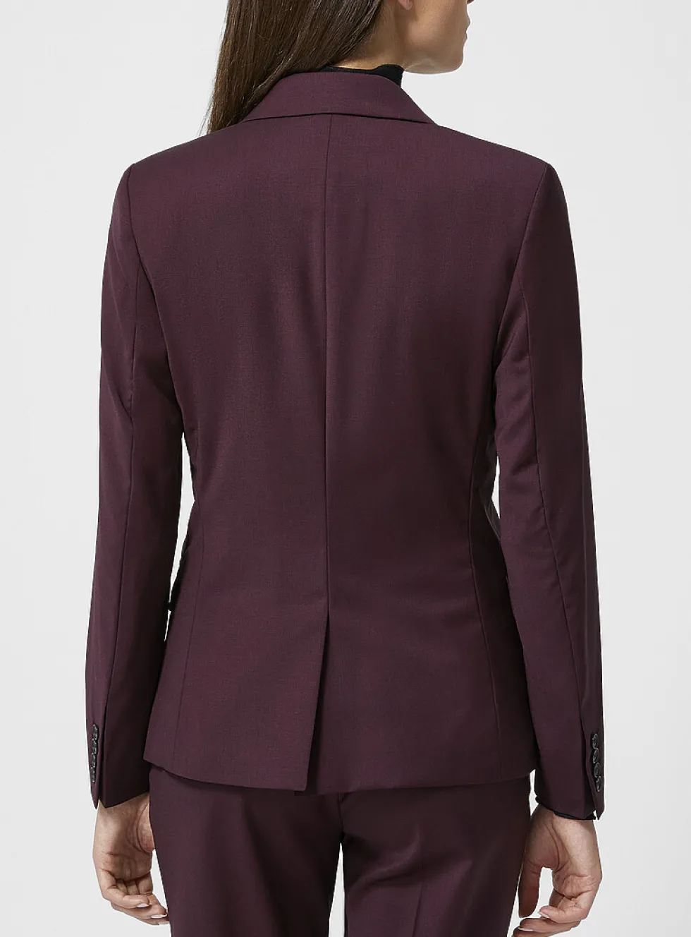 Sasha stretch cool wool fitted blazer