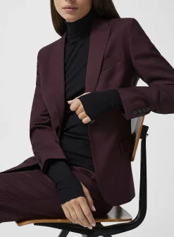 Sasha stretch cool wool fitted blazer