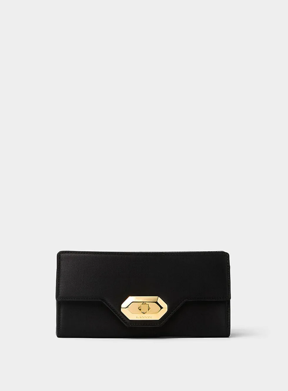 Satiny evening clutch