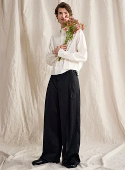 Satiny loose pant
