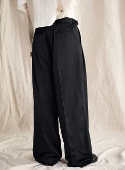 Satiny loose pant