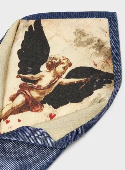 Satiny piqué tie