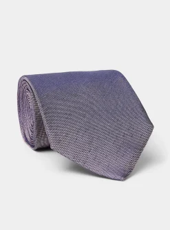 Satiny piqué tie
