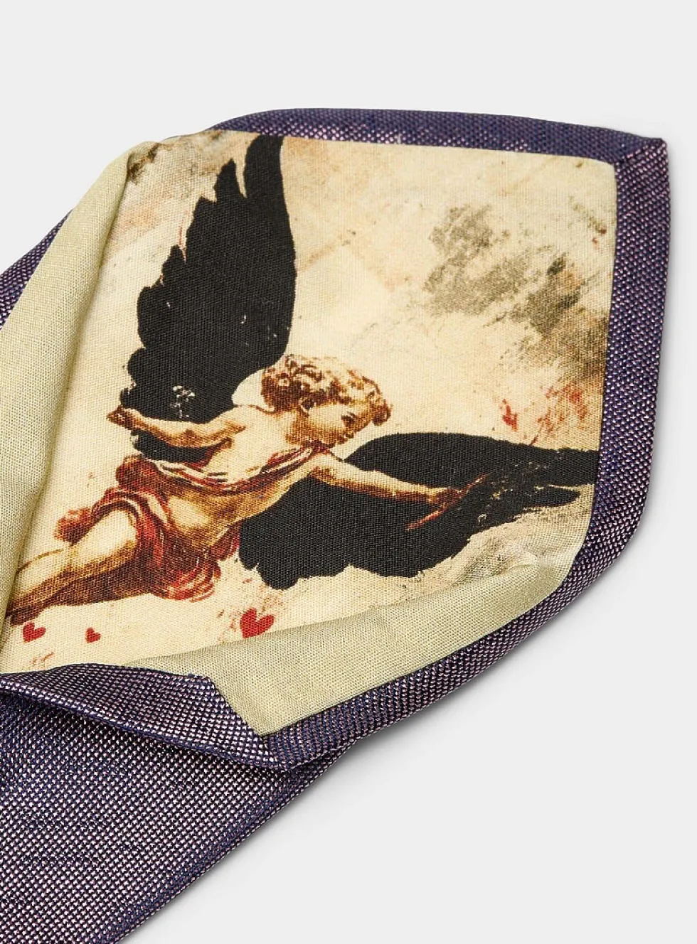 Satiny piqué tie