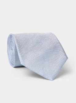 Satiny piqué tie